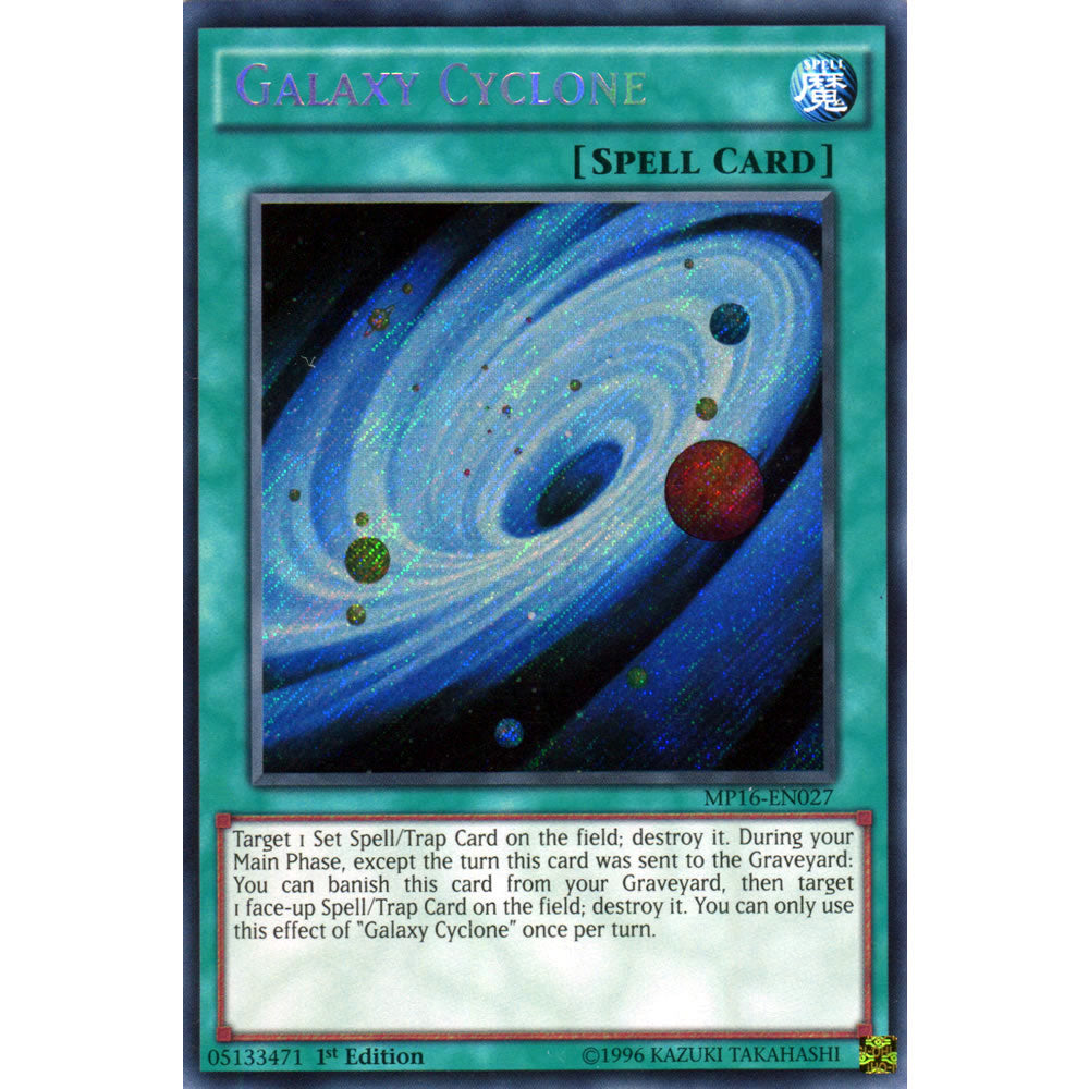 Galaxy Cyclone MP16-EN027 Yu-Gi-Oh! Card from the Mega Tin 2016 Mega Pack Set