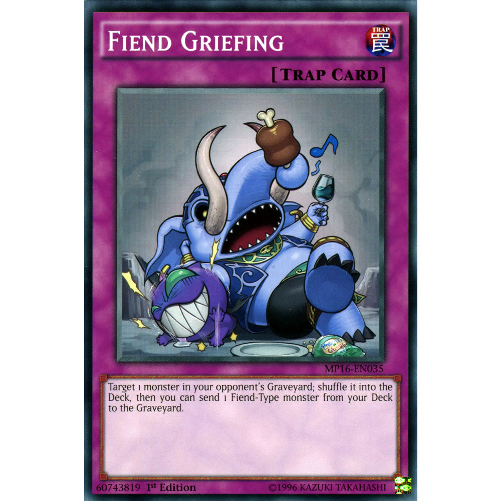 Fiend Griefing MP16-EN035 Yu-Gi-Oh! Card from the Mega Tin 2016 Mega Pack Set