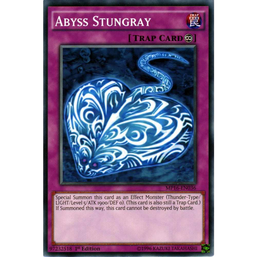 Abyss Stungray MP16-EN036 Yu-Gi-Oh! Card from the Mega Tin 2016 Mega Pack Set