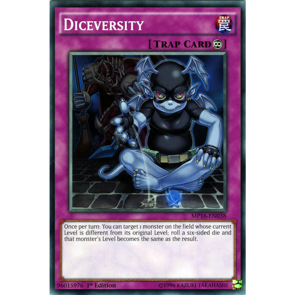 Diceversity MP16-EN038 Yu-Gi-Oh! Card from the Mega Tin 2016 Mega Pack Set