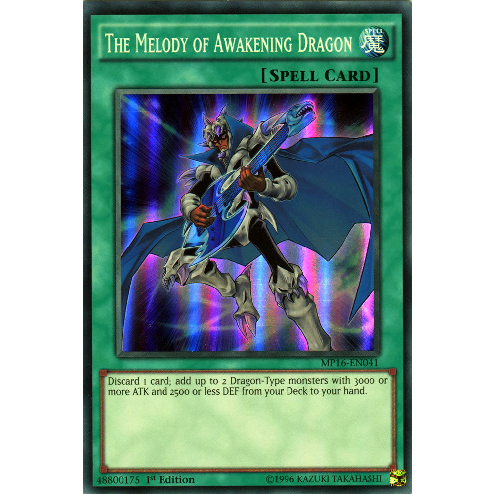 The Melody of Awakening Dragon MP16-EN041 Yu-Gi-Oh! Card from the Mega Tin 2016 Mega Pack Set