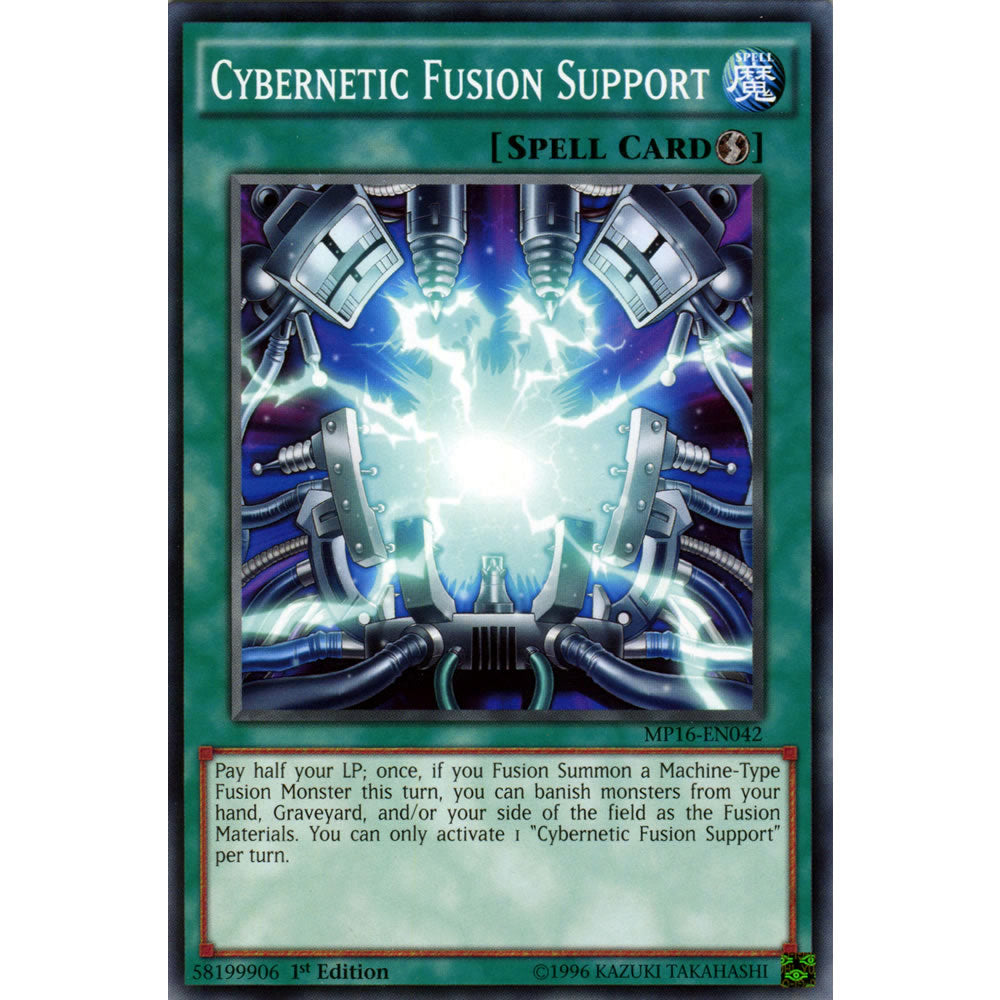 Cybernetic Fusion Support MP16-EN042 Yu-Gi-Oh! Card from the Mega Tin 2016 Mega Pack Set