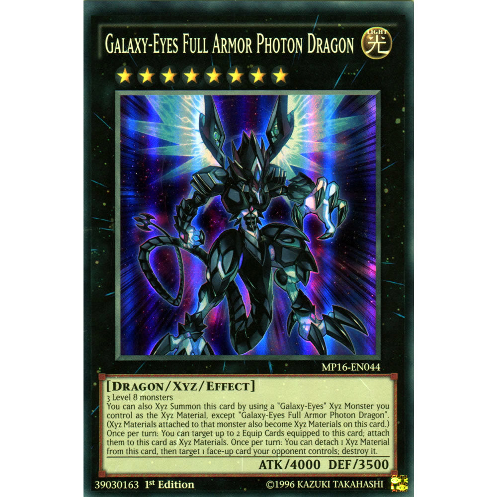 Galaxy-Eyes Full Armor Photon Dragon MP16-EN044 Yu-Gi-Oh! Card from the Mega Tin 2016 Mega Pack Set