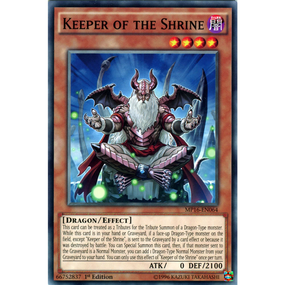 Keeper of the Shrine MP16-EN064 Yu-Gi-Oh! Card from the Mega Tin 2016 Mega Pack Set