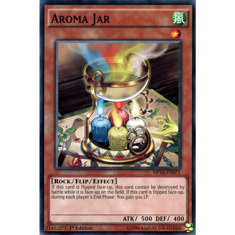 Aroma Jar MP16-EN071 Yu-Gi-Oh! Card from the Mega Tin 2016 Mega Pack Set