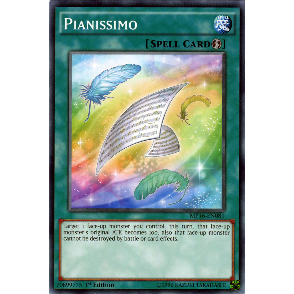 Pianissimo MP16-EN081 Yu-Gi-Oh! Card from the Mega Tin 2016 Mega Pack Set