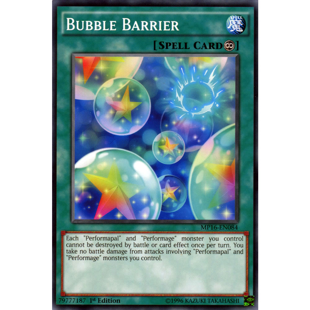Bubble Barrier MP16-EN084 Yu-Gi-Oh! Card from the Mega Tin 2016 Mega Pack Set