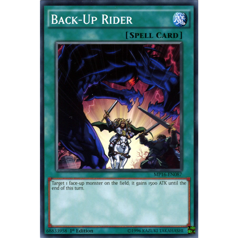 Back-Up Rider MP16-EN087 Yu-Gi-Oh! Card from the Mega Tin 2016 Mega Pack Set