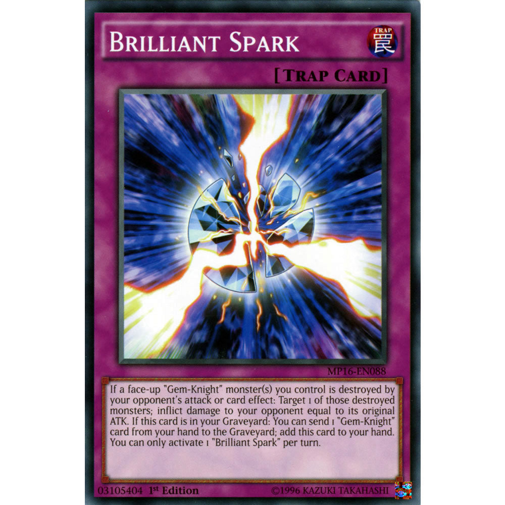 Brilliant Spark MP16-EN088 Yu-Gi-Oh! Card from the Mega Tin 2016 Mega Pack Set