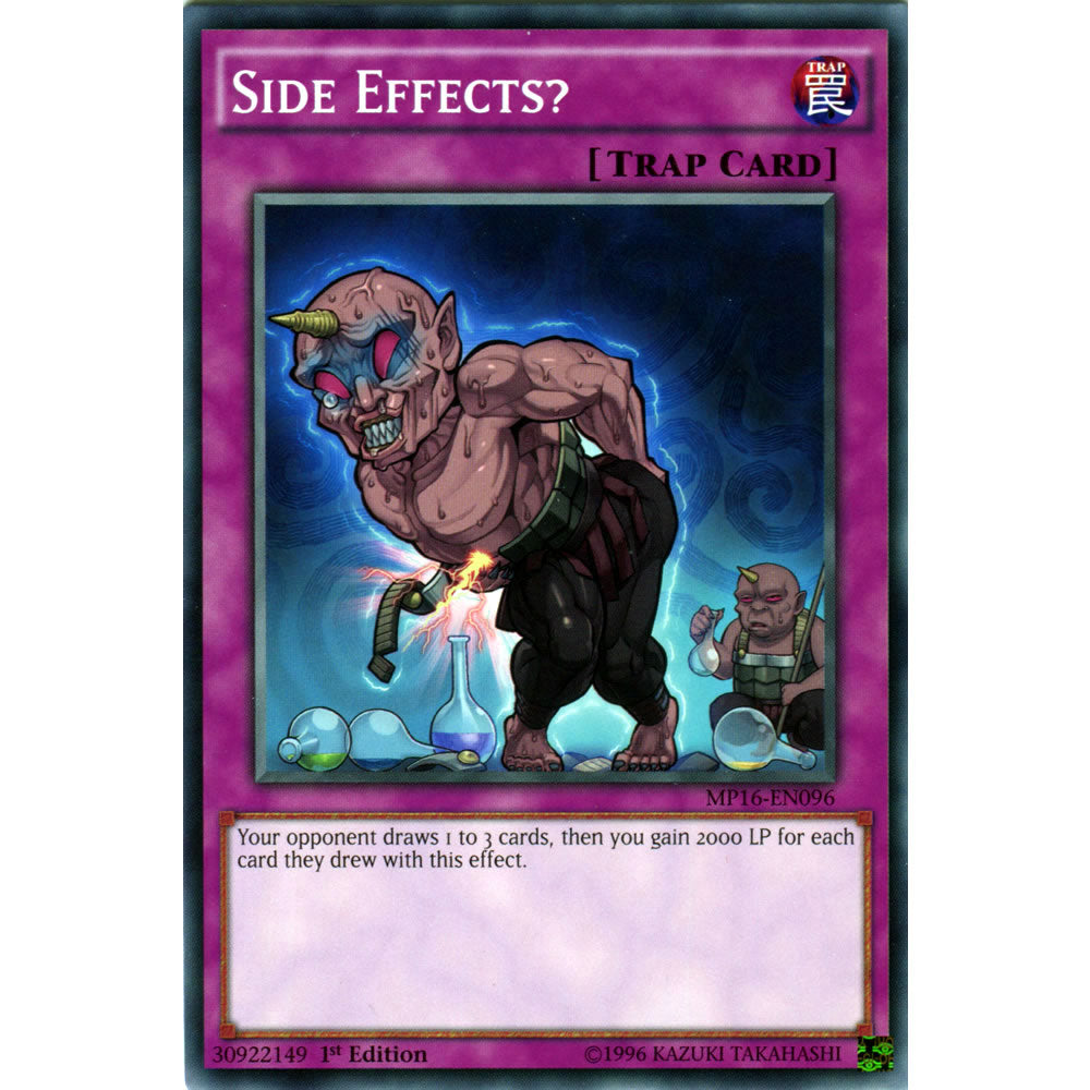 Side Effects? MP16-EN096 Yu-Gi-Oh! Card from the Mega Tin 2016 Mega Pack Set