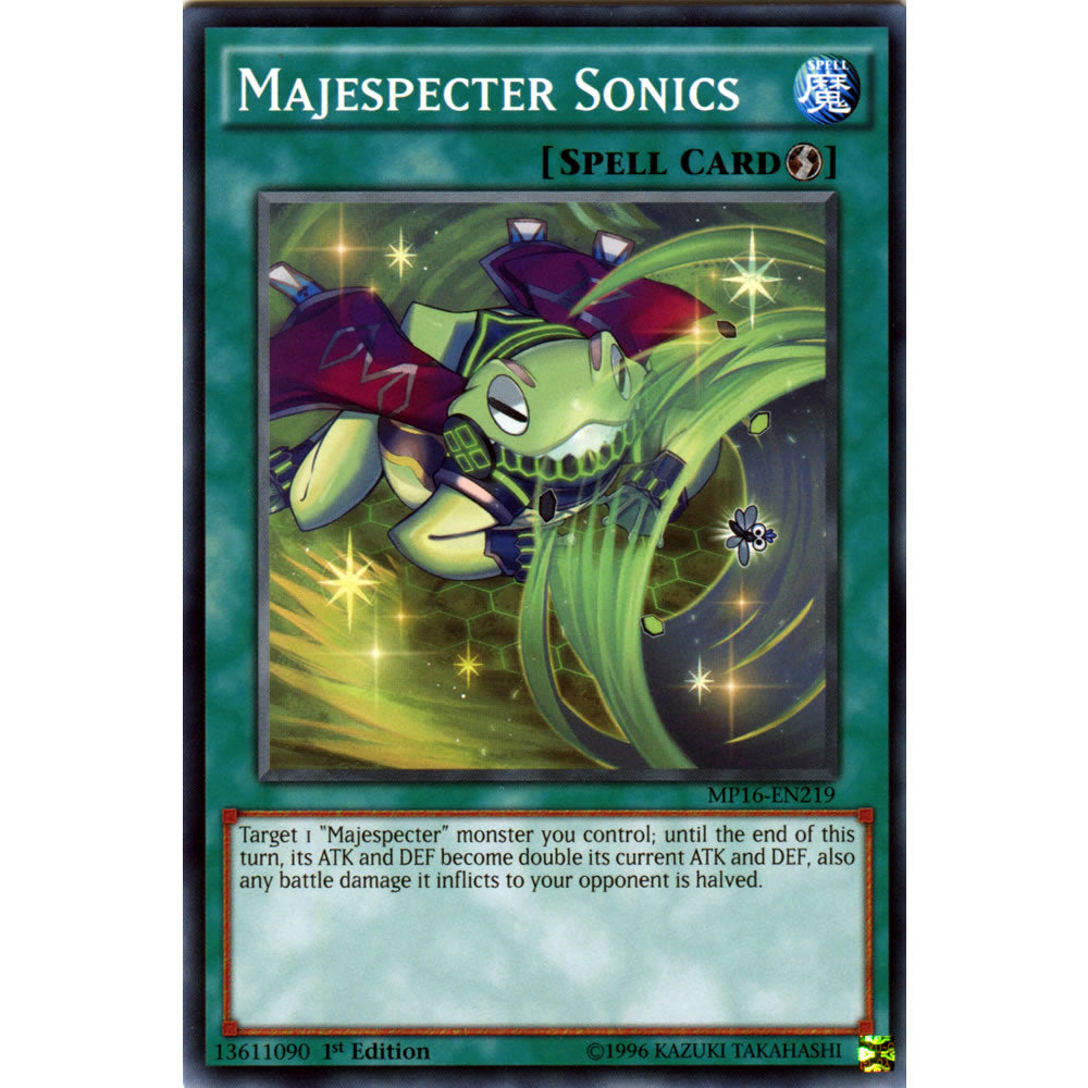 Majespecter Sonics MP16-EN219 Yu-Gi-Oh! Card from the Mega Tin 2016 Mega Pack Set