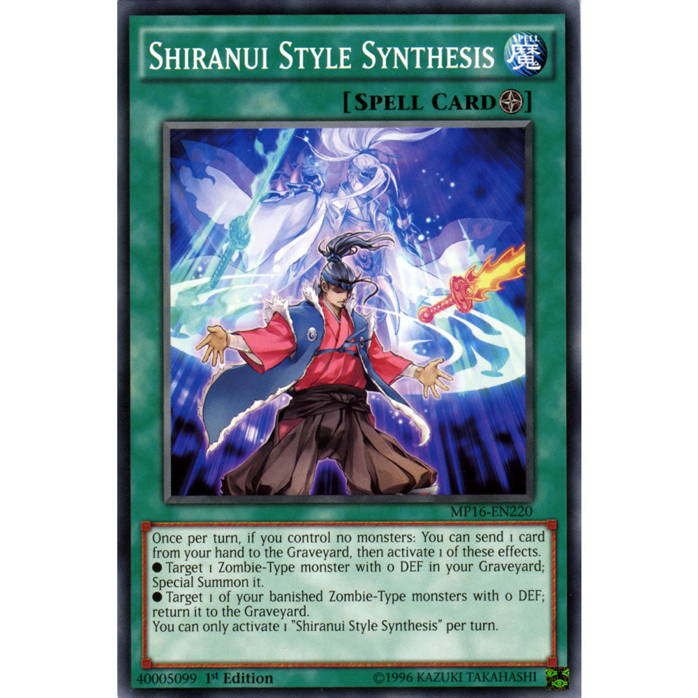 Shiranui Style Synthesis MP16-EN220 Yu-Gi-Oh! Card from the Mega Tin 2016 Mega Pack Set