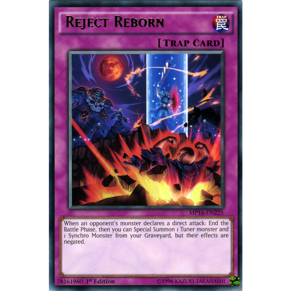 Reject Reborn MP16-EN225 Yu-Gi-Oh! Card from the Mega Tin 2016 Mega Pack Set