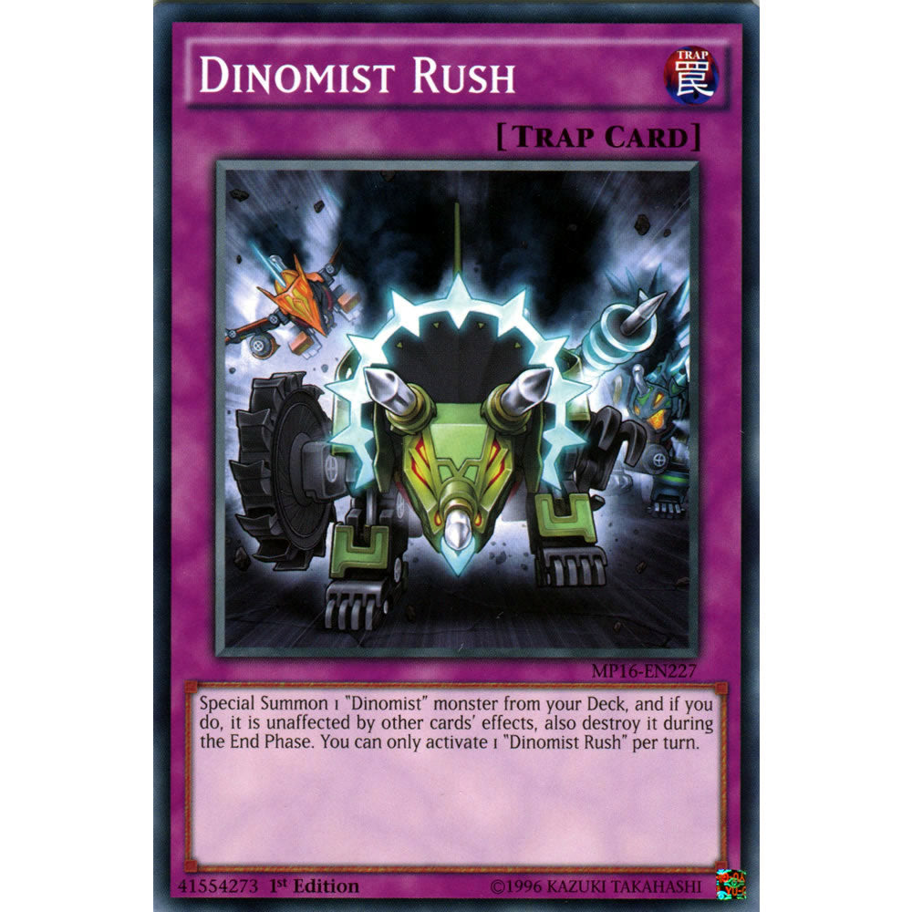 Dinomist Rush MP16-EN227 Yu-Gi-Oh! Card from the Mega Tin 2016 Mega Pack Set