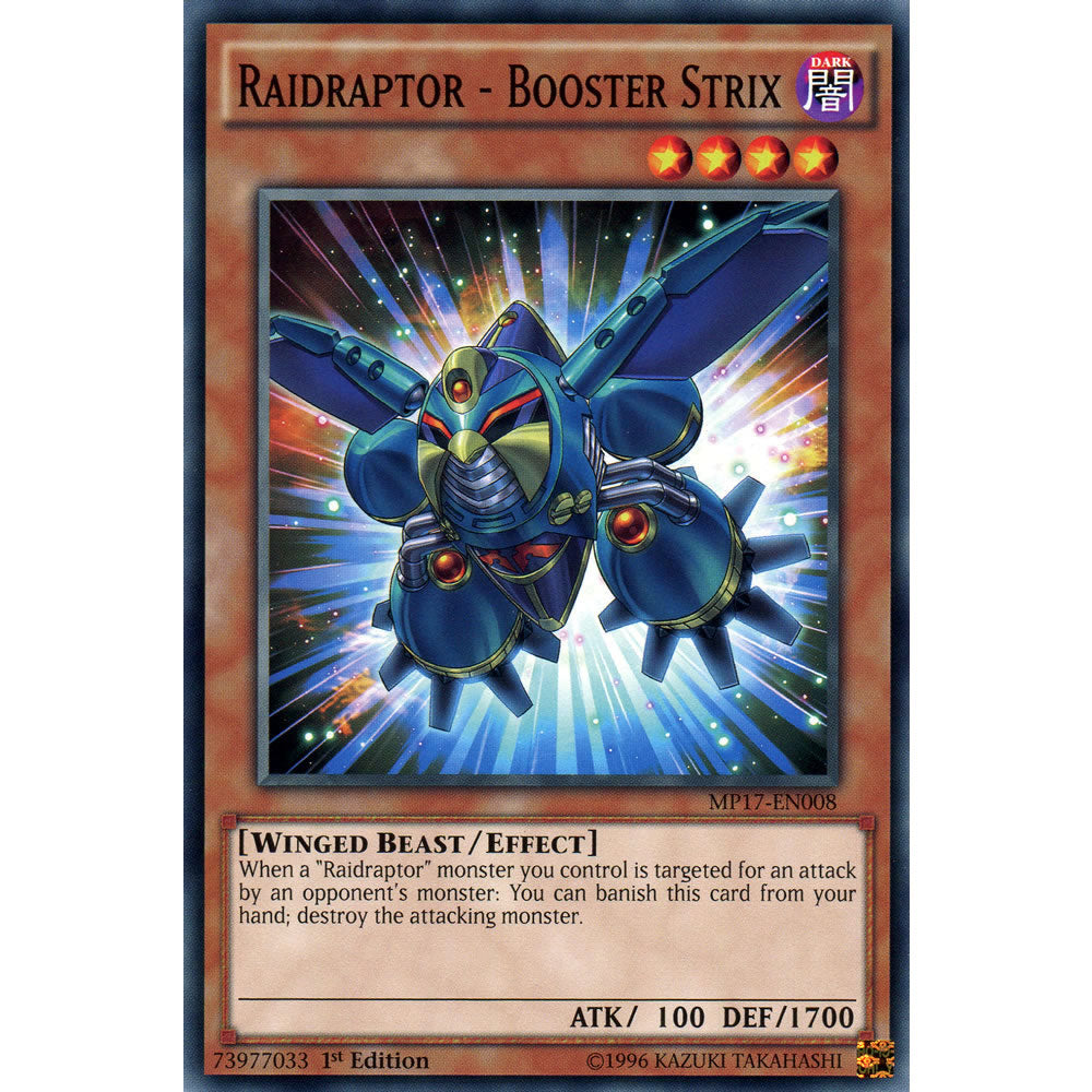 Raidraptor - Booster Strix MP17-EN008 Yu-Gi-Oh! Card from the Mega Tin 2017 Mega Pack Set