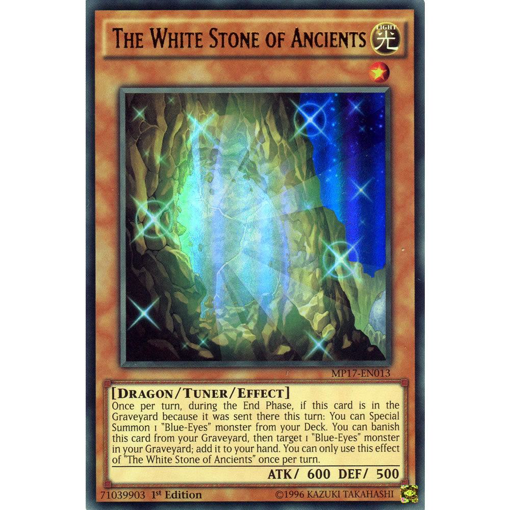The White Stone of Ancients MP17-EN013 Yu-Gi-Oh! Card from the Mega Tin 2017 Mega Pack Set