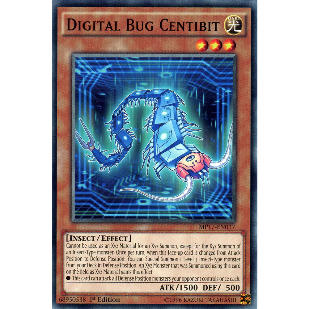 Digital Bug Centibit MP17-EN017 Yu-Gi-Oh! Card from the Mega Tin 2017 Mega Pack Set