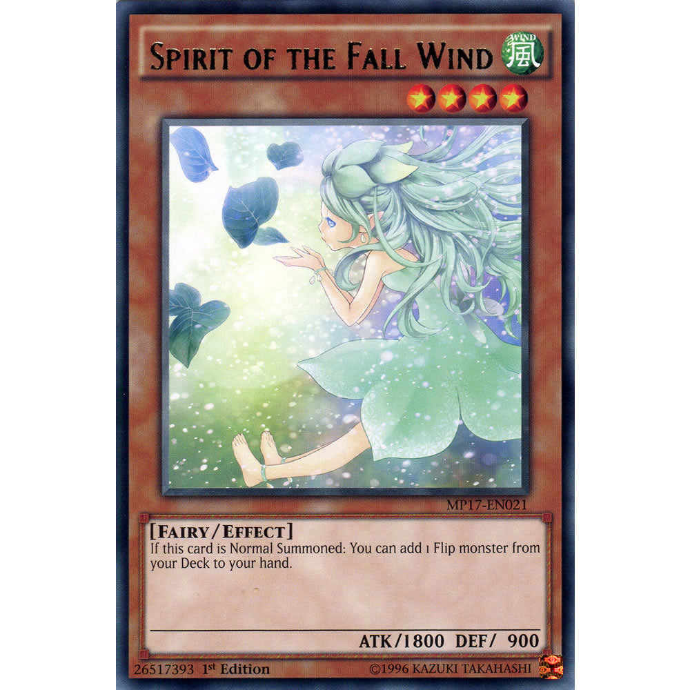 Spirit of the Fall Wind MP17-EN021 Yu-Gi-Oh! Card from the Mega Tin 2017 Mega Pack Set