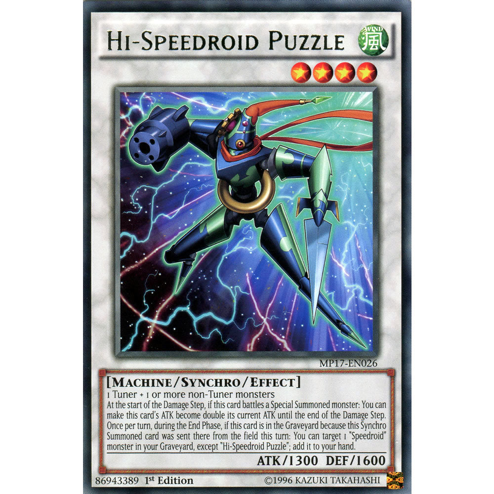 Hi-Speedroid Puzzle MP17-EN026 Yu-Gi-Oh! Card from the Mega Tin 2017 Mega Pack Set