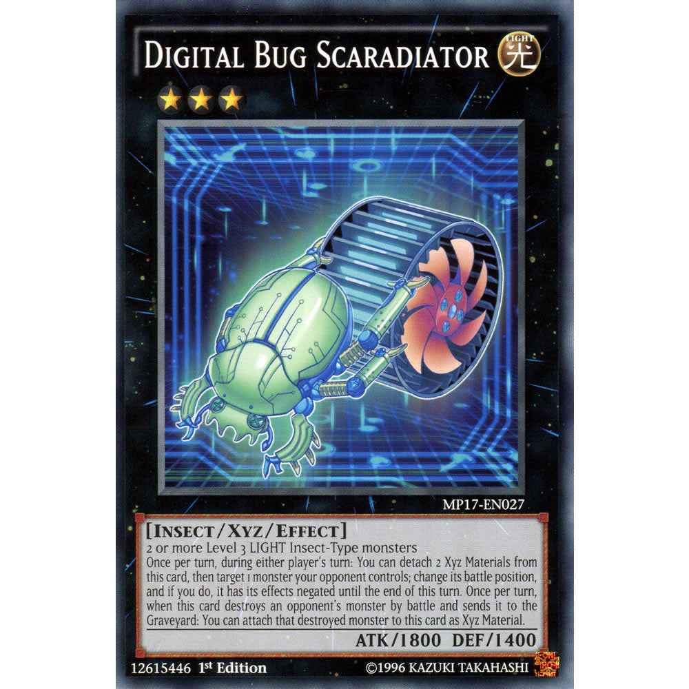 Digital Bug Scaradiator MP17-EN027 Yu-Gi-Oh! Card from the Mega Tin 2017 Mega Pack Set