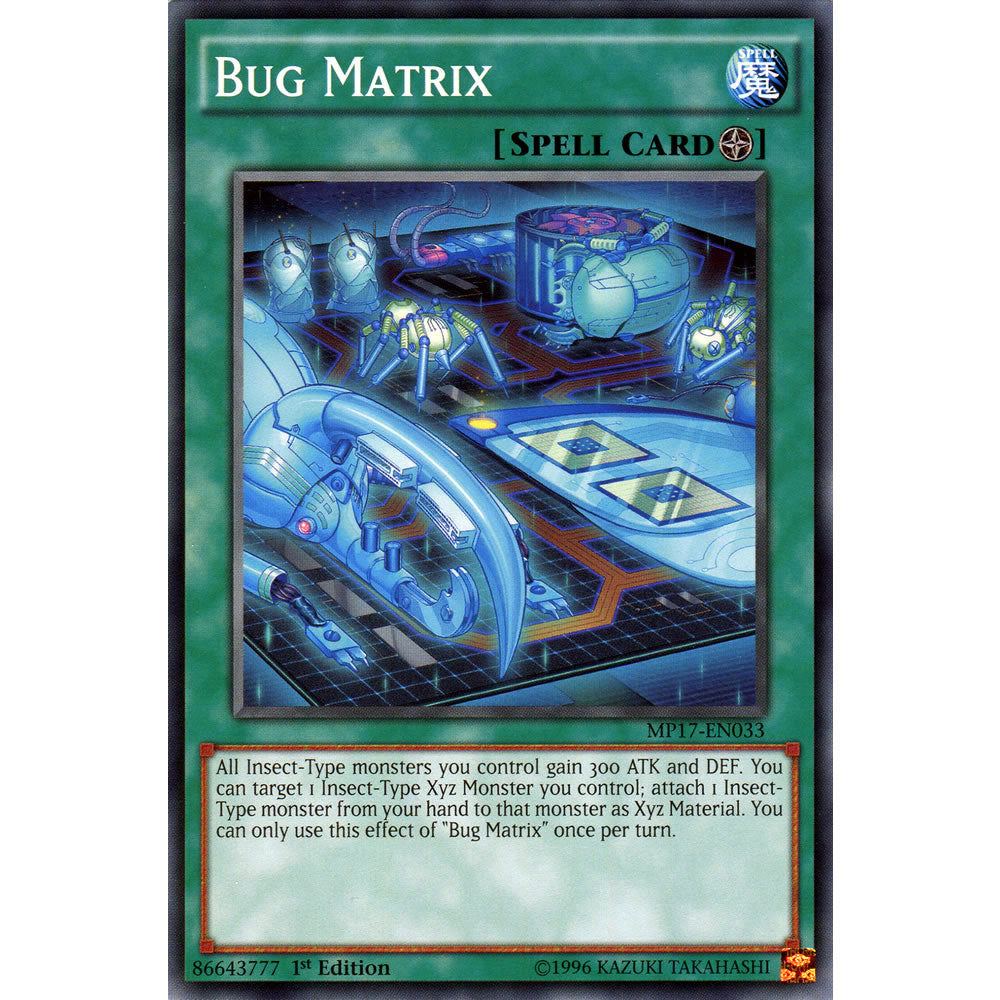Bug Matrix MP17-EN033 Yu-Gi-Oh! Card from the Mega Tin 2017 Mega Pack Set