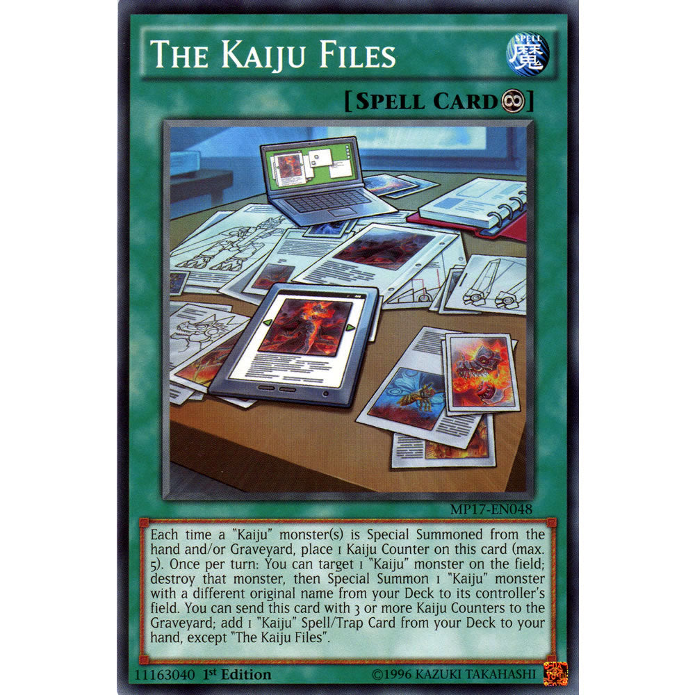 The Kaiju Files MP17-EN048 Yu-Gi-Oh! Card from the Mega Tin 2017 Mega Pack Set