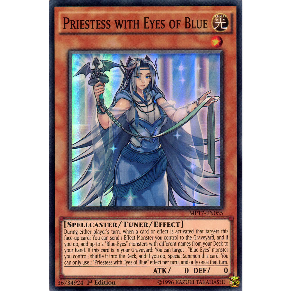 Priestess with Eyes of Blue MP17-EN055 Yu-Gi-Oh! Card from the Mega Tin 2017 Mega Pack Set