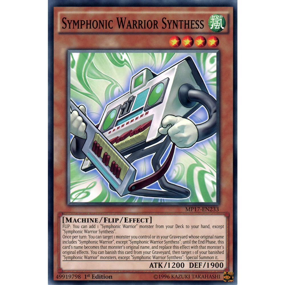 Symphonic Warrior Synthess MP17-EN233 Yu-Gi-Oh! Card from the Mega Tin 2017 Mega Pack Set