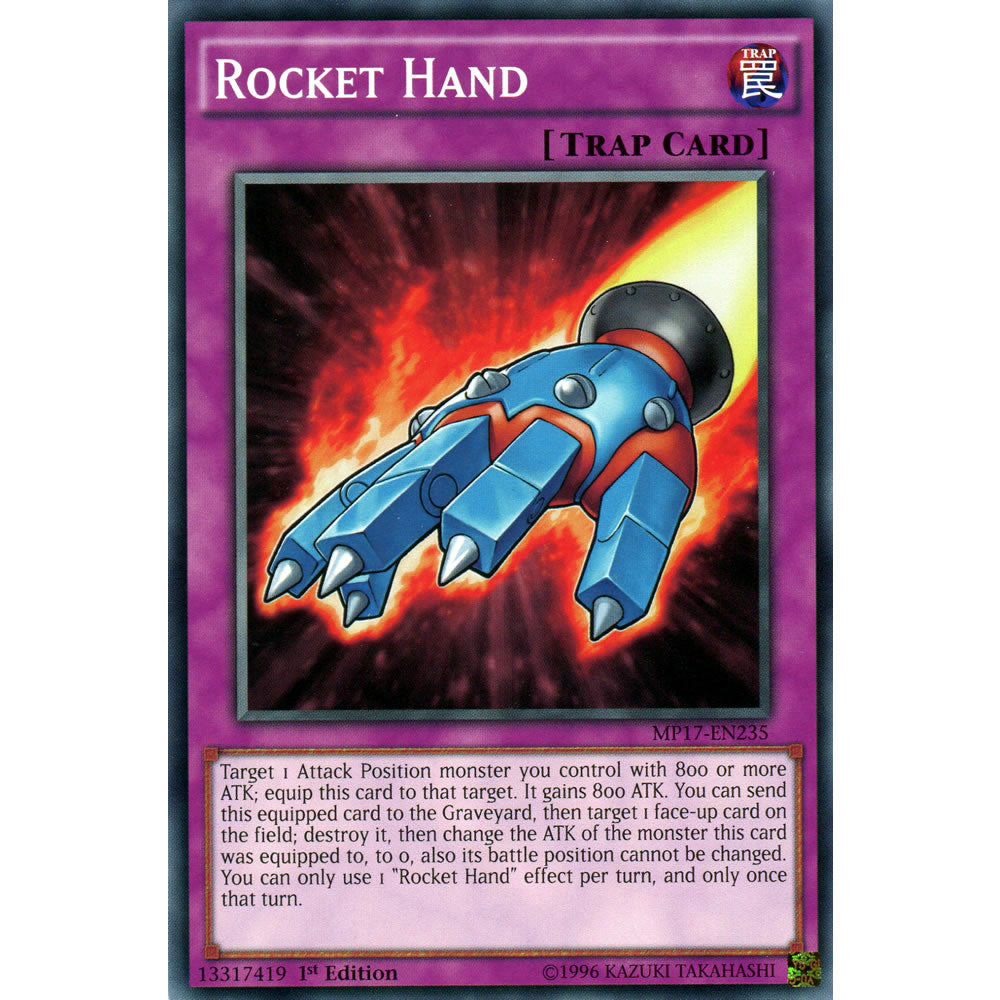 Rocket Hand MP17-EN235 Yu-Gi-Oh! Card from the Mega Tin 2017 Mega Pack Set