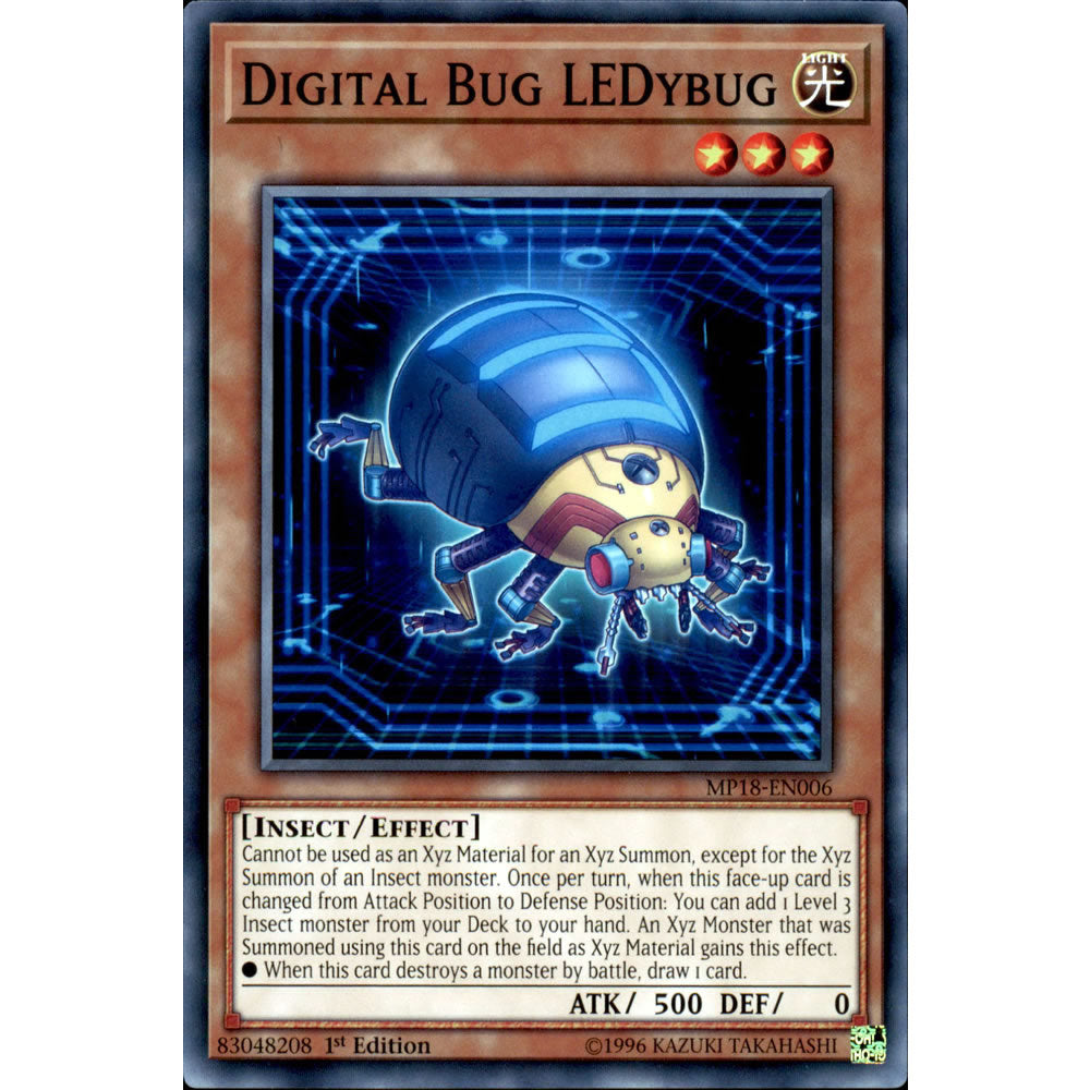 Digital Bug LEDybug MP18-EN006 Yu-Gi-Oh! Card from the Mega Tin 2018 Mega Pack Set