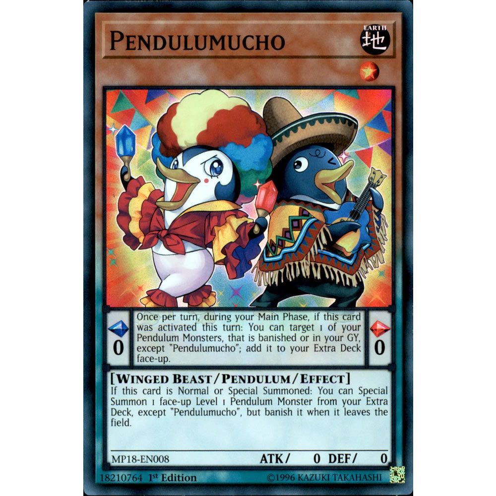 Pendulumucho MP18-EN008 Yu-Gi-Oh! Card from the Mega Tin 2018 Mega Pack Set