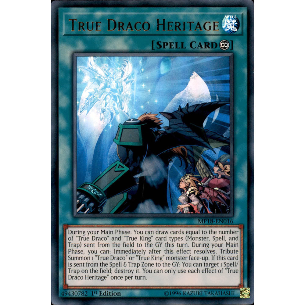 True Draco Heritage MP18-EN016 Yu-Gi-Oh! Card from the Mega Tin 2018 Mega Pack Set