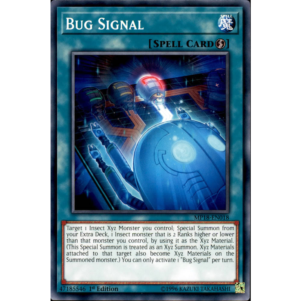 Bug Signal MP18-EN018 Yu-Gi-Oh! Card from the Mega Tin 2018 Mega Pack Set