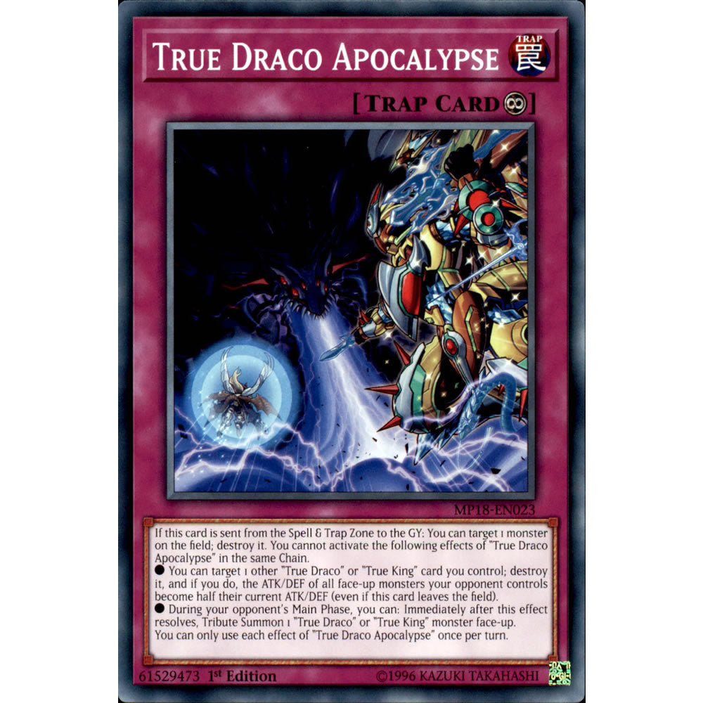 True Draco Apocalypse MP18-EN023 Yu-Gi-Oh! Card from the Mega Tin 2018 Mega Pack Set