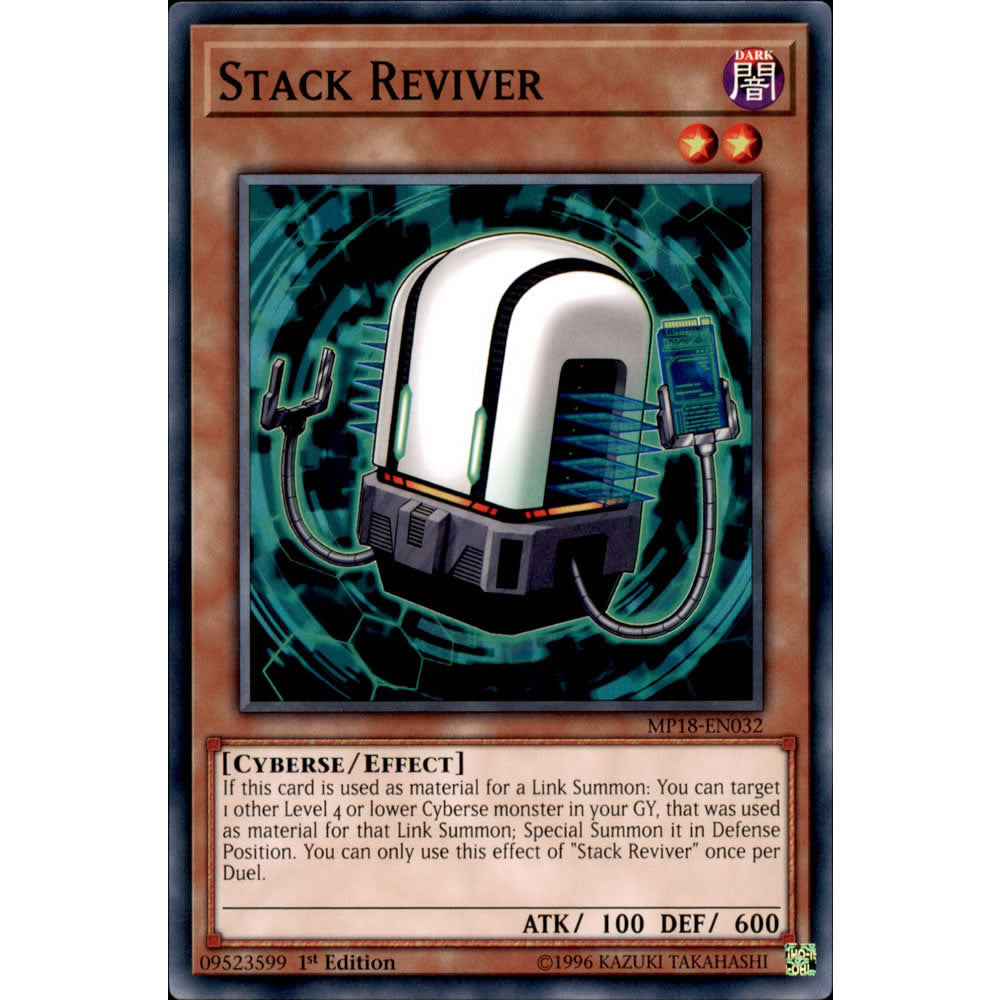 Stack Reviver MP18-EN032 Yu-Gi-Oh! Card from the Mega Tin 2018 Mega Pack Set