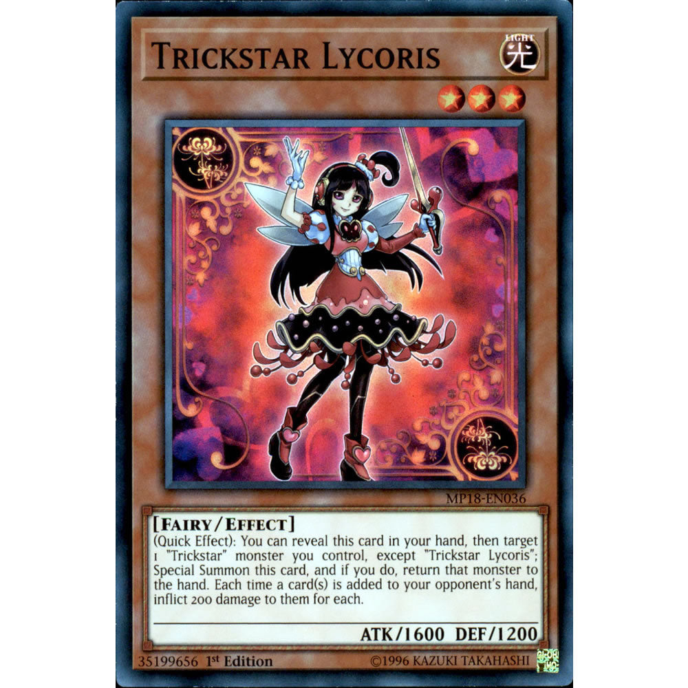 Trickstar Lycoris MP18-EN036 Yu-Gi-Oh! Card from the Mega Tin 2018 Mega Pack Set