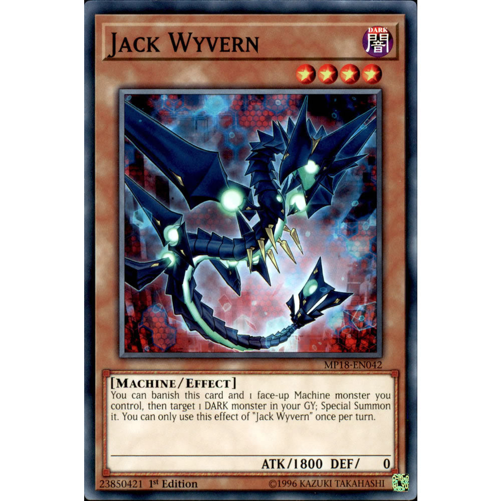 Jack Wyvern MP18-EN042 Yu-Gi-Oh! Card from the Mega Tin 2018 Mega Pack Set