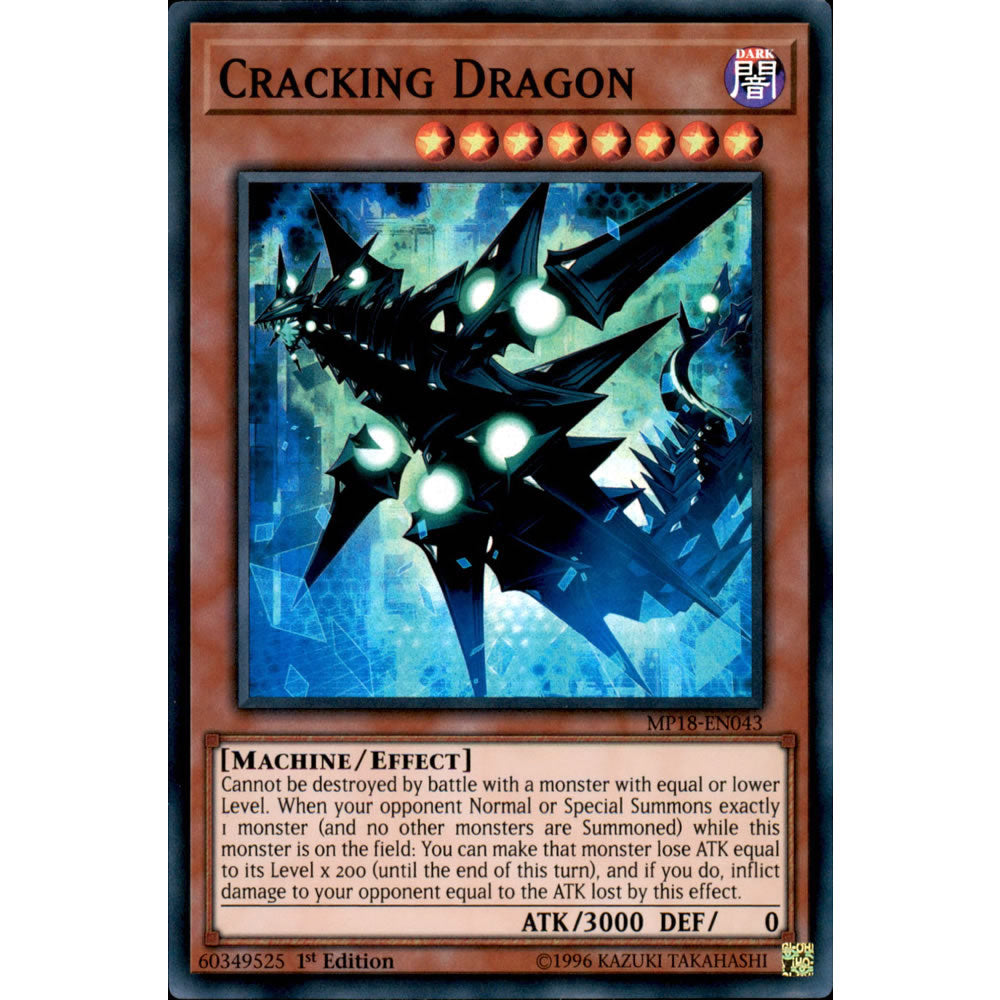 Cracking Dragon MP18-EN043 Yu-Gi-Oh! Card from the Mega Tin 2018 Mega Pack Set