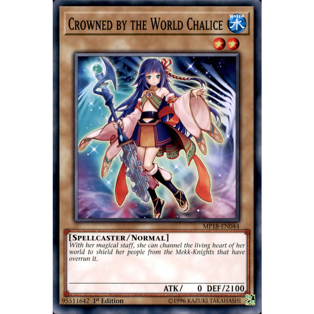 Crowned by the World Chalice MP18-EN044 Yu-Gi-Oh! Card from the Mega Tin 2018 Mega Pack Set