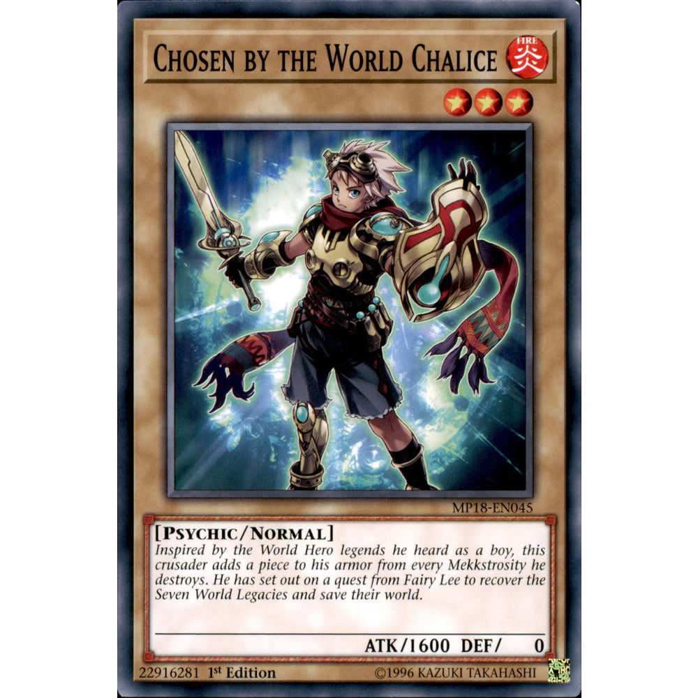 Chosen by the World Chalice MP18-EN045 Yu-Gi-Oh! Card from the Mega Tin 2018 Mega Pack Set