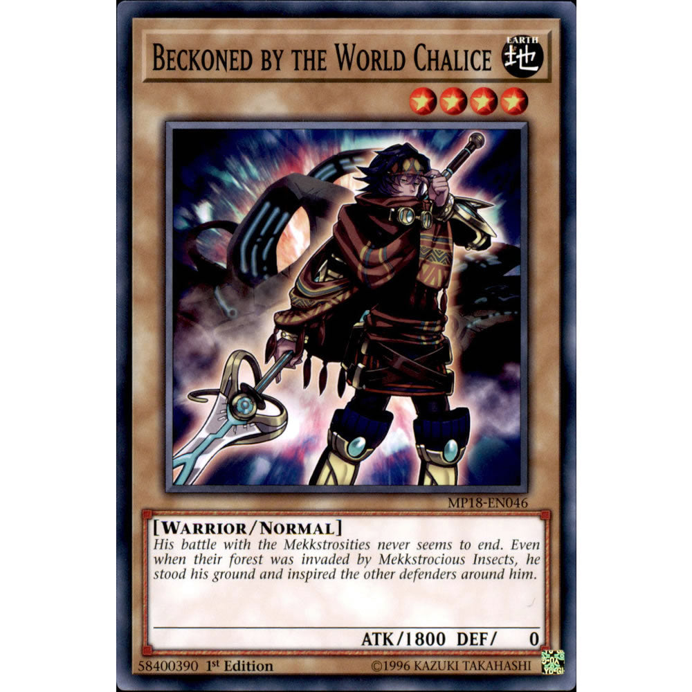 Beckoned by the World Chalice MP18-EN046 Yu-Gi-Oh! Card from the Mega Tin 2018 Mega Pack Set
