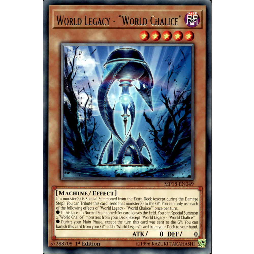 World Legacy - World Chalice MP18-EN049 Yu-Gi-Oh! Card from the Mega Tin 2018 Mega Pack Set