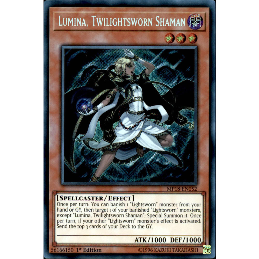 Lumina, Twilightsworn Shaman MP18-EN052 Yu-Gi-Oh! Card from the Mega Tin 2018 Mega Pack Set