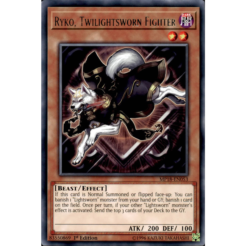 Ryko, Twilightsworn Fighter MP18-EN053 Yu-Gi-Oh! Card from the Mega Tin 2018 Mega Pack Set