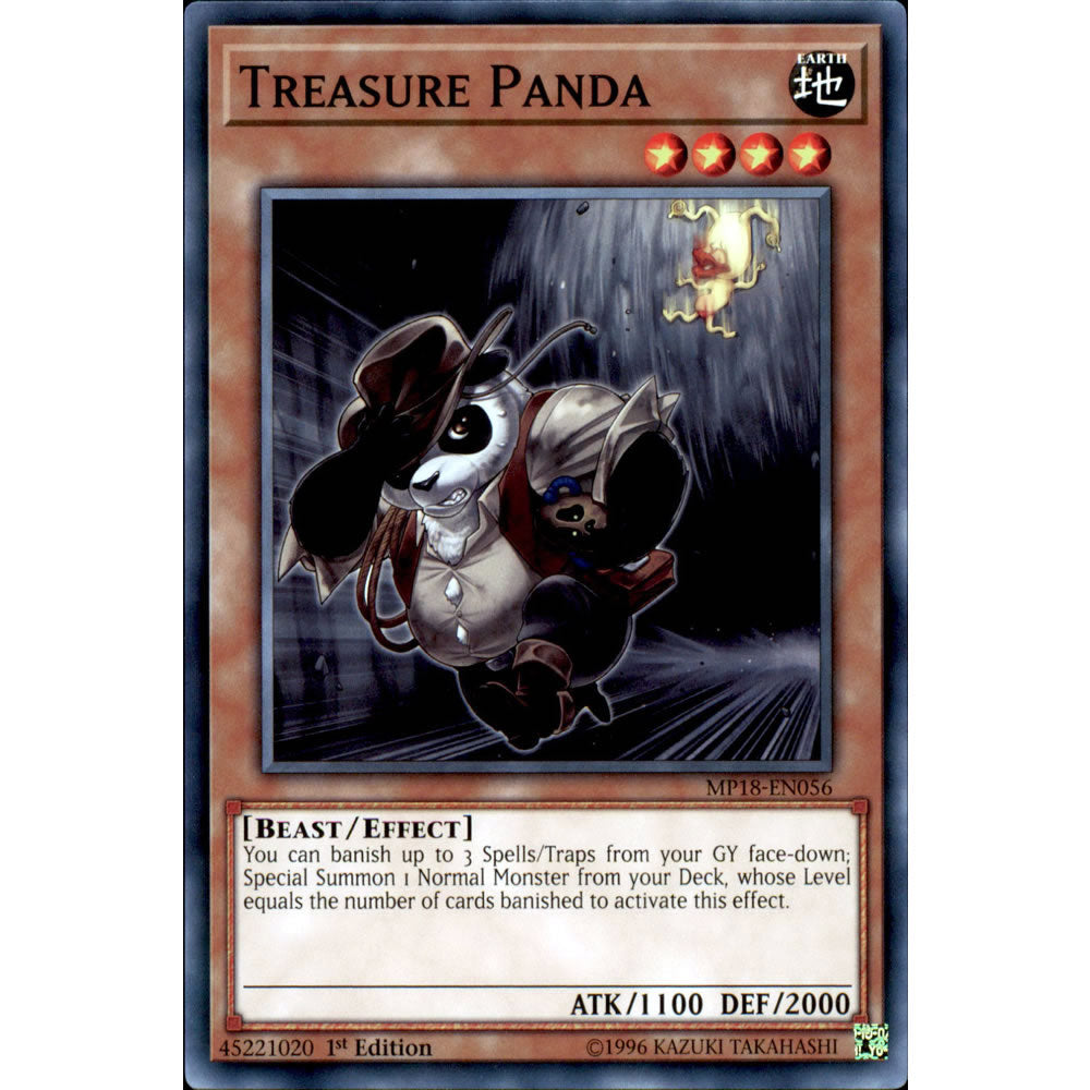 Treasure Panda MP18-EN056 Yu-Gi-Oh! Card from the Mega Tin 2018 Mega Pack Set