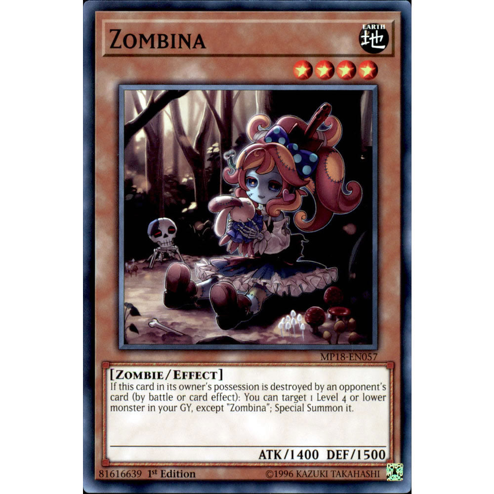 Zombina MP18-EN057 Yu-Gi-Oh! Card from the Mega Tin 2018 Mega Pack Set