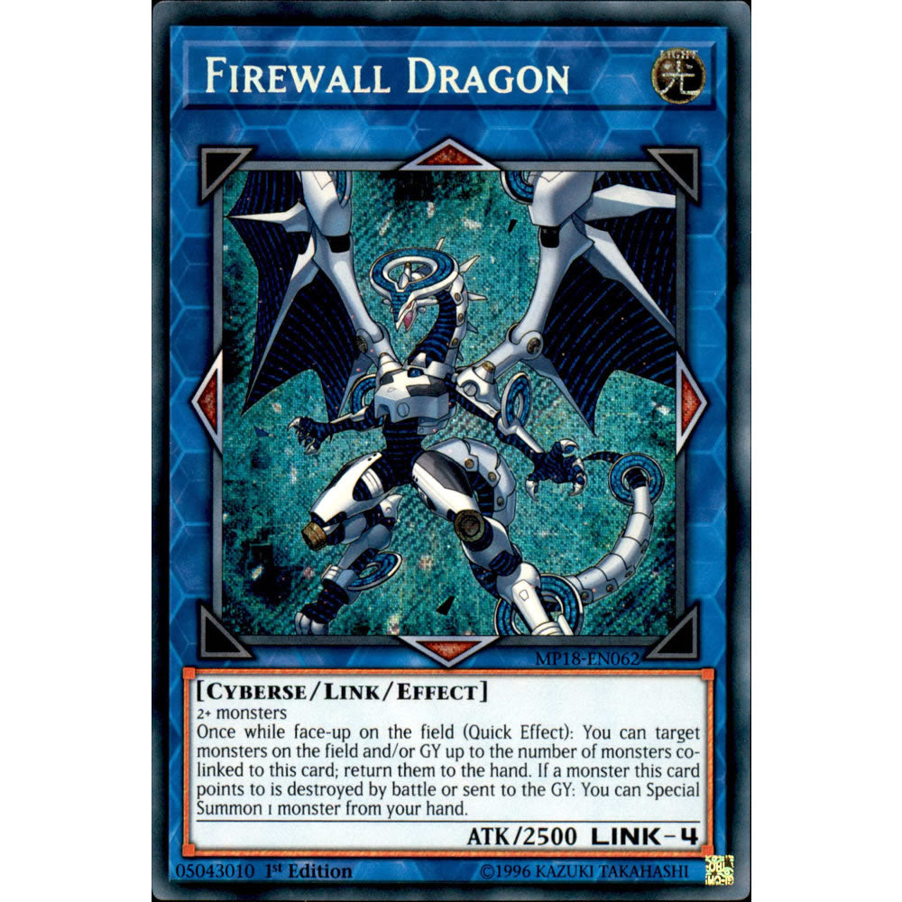 Firewall Dragon MP18-EN062 Yu-Gi-Oh! Card from the Mega Tin 2018 Mega Pack Set