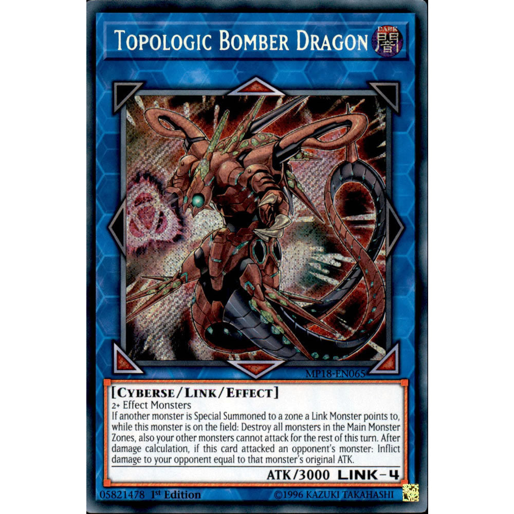 Topologic Bomber Dragon MP18-EN065 Yu-Gi-Oh! Card from the Mega Tin 2018 Mega Pack Set