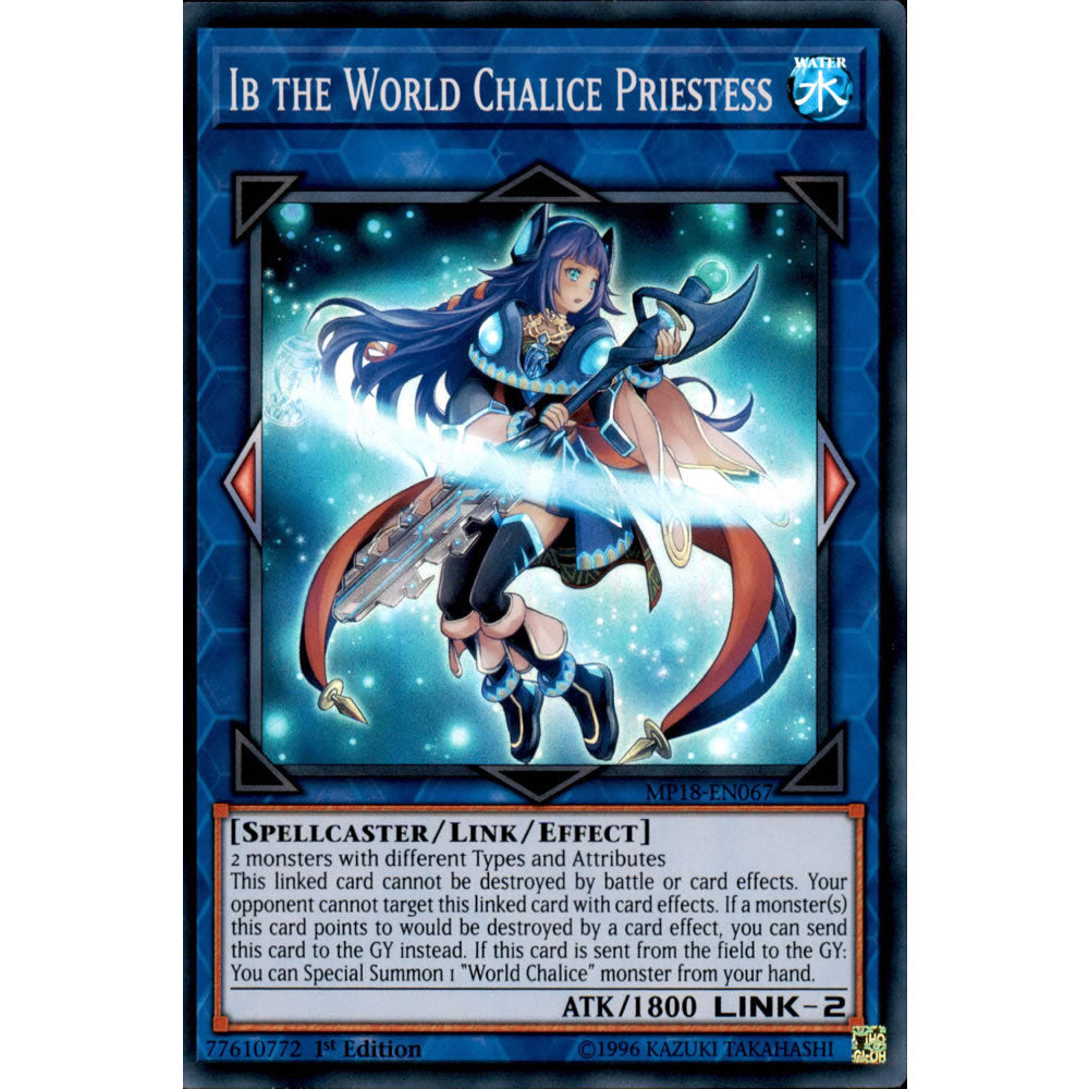 Ib the World Chalice Priestess MP18-EN067 Yu-Gi-Oh! Card from the Mega Tin 2018 Mega Pack Set