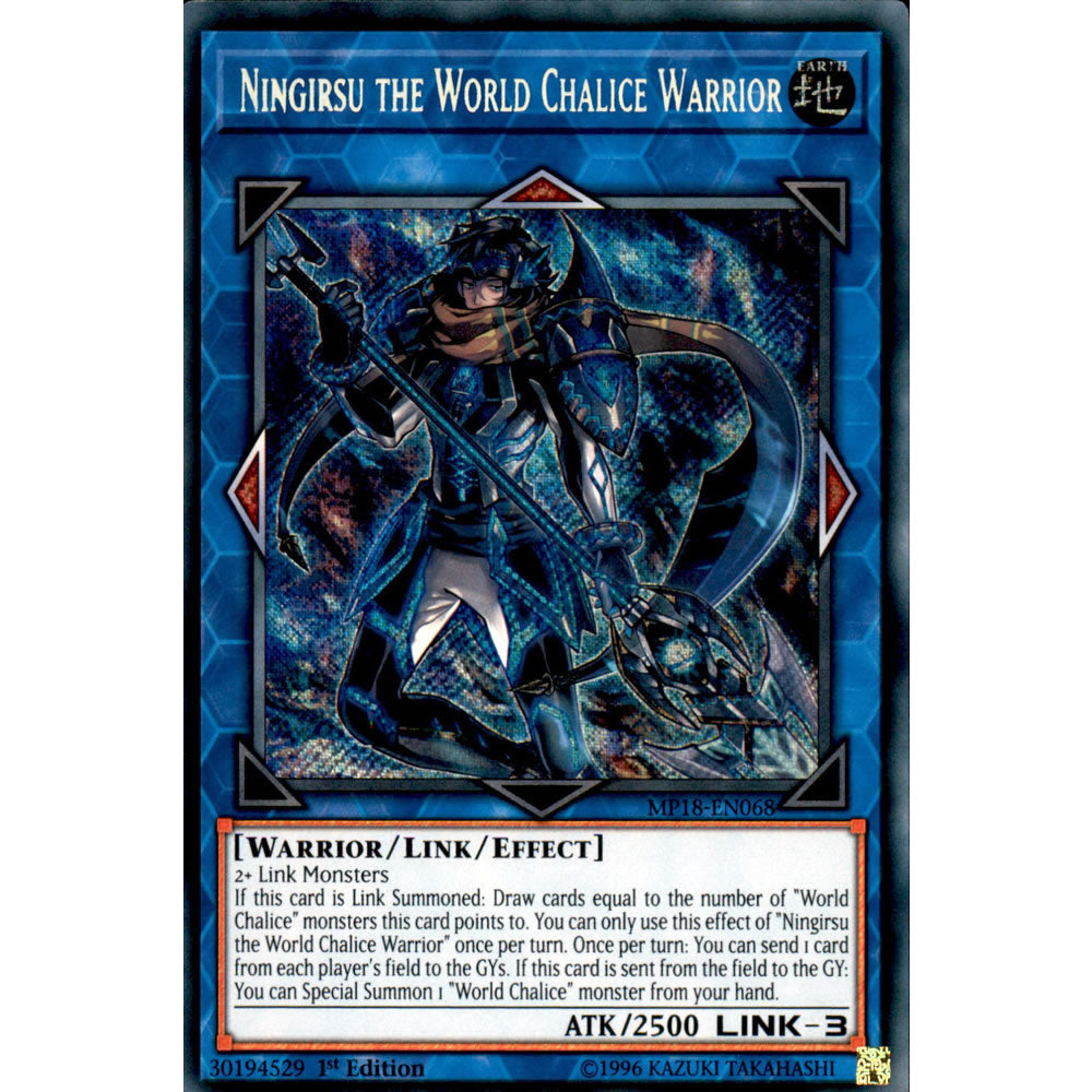 Ningirsu the World Chalice Warrior MP18-EN068 Yu-Gi-Oh! Card from the Mega Tin 2018 Mega Pack Set